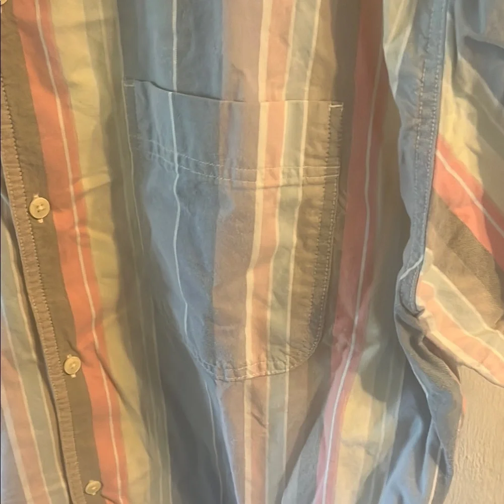 Men's Multicolor Striped Shirt American Eagle - Picture 4 of 4